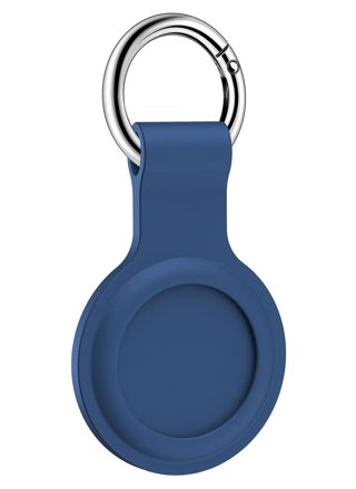Tiera silicone Apple AirTag key ring holder blue
