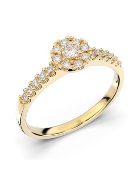 Festive Bella halo diamond ring 607-025-KK