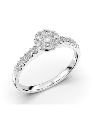 Festive Bella halo diamond ring 607-025-VK