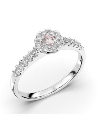 Festive Bella morganite halo diamond ring 607-025M-VK