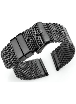 Tiera thick Mesh bracelet black