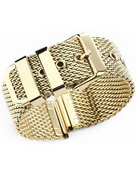 Tiera thick Mesh bracelet gold