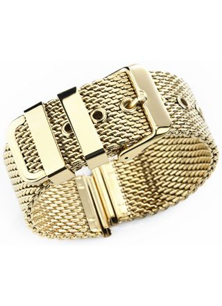 Tiera thick Mesh bracelet gold