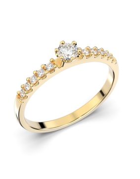 Festive Julie side stone diamond ring 608-022-KK