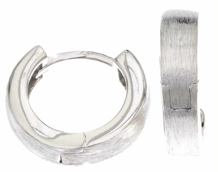 Silver Bar hoops 4-14 6113