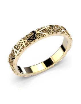 Festive Routa yellow gold ring 614-000-KK