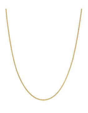 Lykka Basics 9-karat 1,1 mm curb gold chain necklace