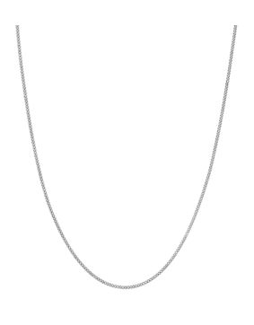 Lykken Basics 9-karat 1,1 mm curb white gold chain necklace