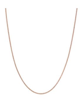 Lykken Basics 9-karat 1,1 mm curb rose gold chain necklace