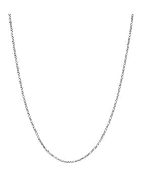 Lykken Basics 9-karat 1,2 mm curb white gold chain necklace