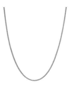 Lykken Basics 9-karat 1,4 mm curb white gold chain necklace