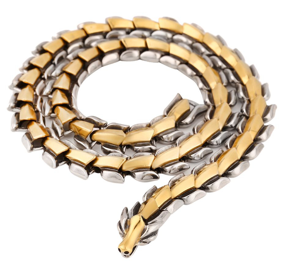 Varia Design Wolf Viking Silver/Gold necklace