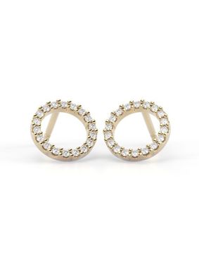 Festive Saturnus diamond earrings 621-018K-KK