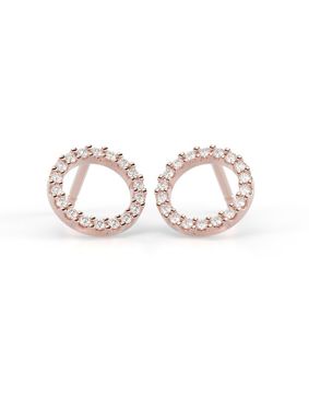 Festive Saturnus diamond earrings 621-018K-PK