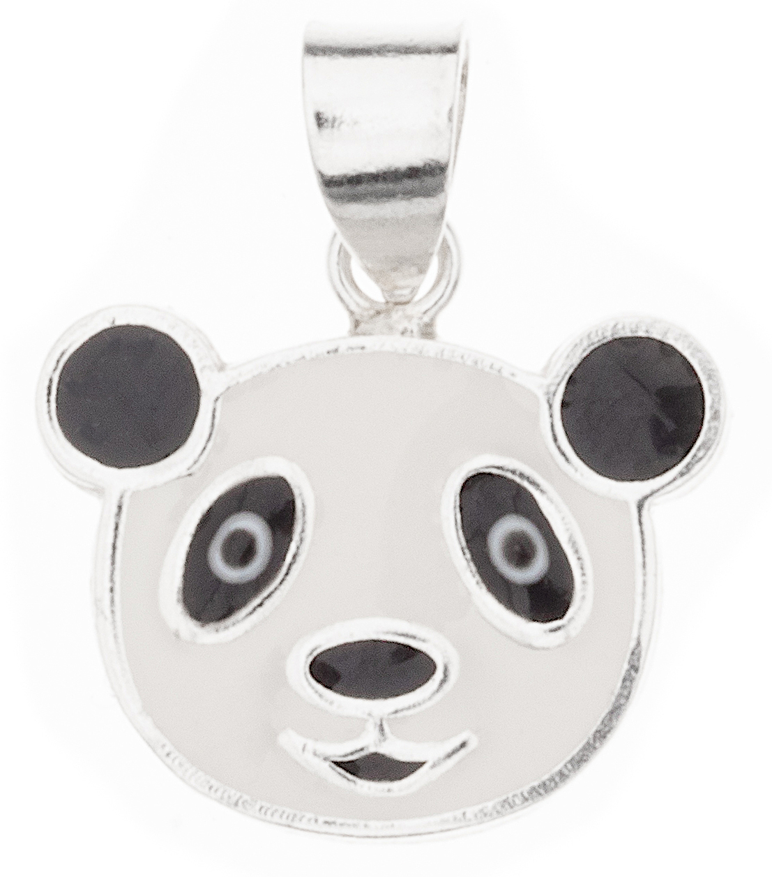 Silver Bar Panda pendant 12 mm 6213
