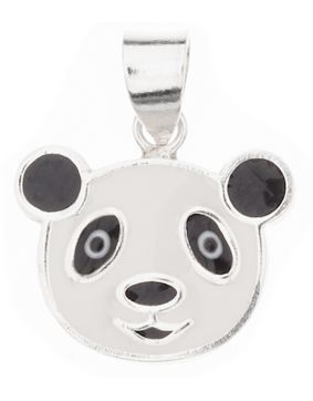 Silver Bar Panda pendant 12 mm 6213