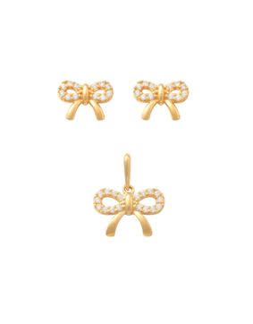 Lykken Symbols golden set with bow