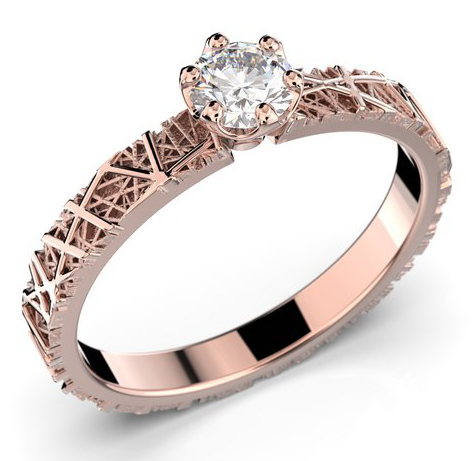 Festive Ikirakka solitaire diamond ring 628-023-PK