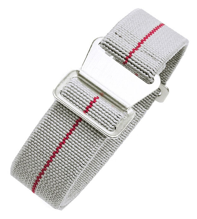 Tiera elastic para nato watch strap gray-red