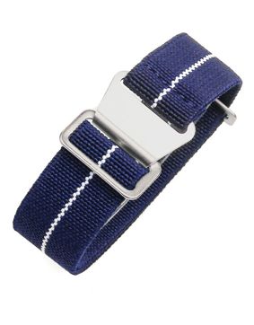 Tiera elastic para nato watch strap blue white