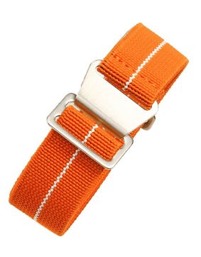 Tiera elastic para nato watch strap orange-white