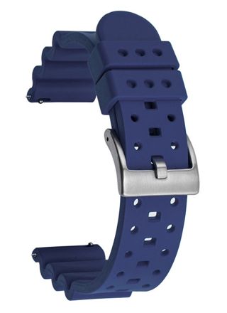 Tiera dark blue FKM watch strap