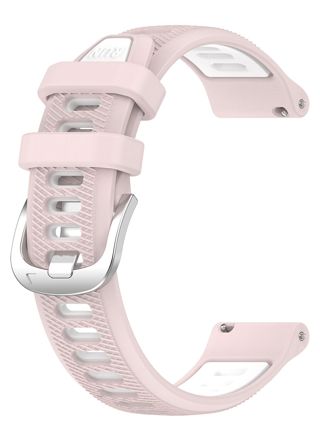 Tiera Sport silicone watch strap pink white