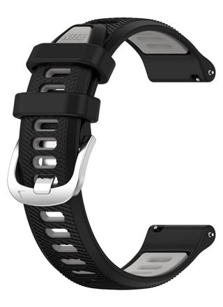 Tiera Sport silicone watch strap black gray