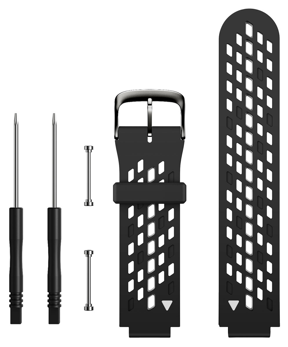 Tiera Garmin Approach S6 watch strap black gray