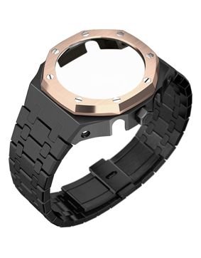 Tiera Casio GA-2100 custom mod kit black rose gold