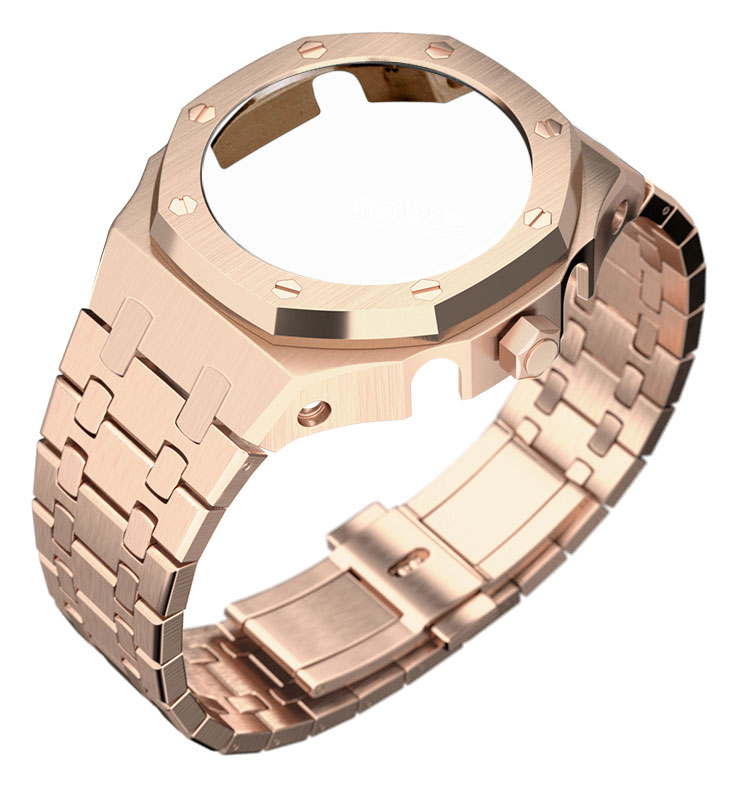 Tiera Casio GA-2100 custom mod kit rose gold