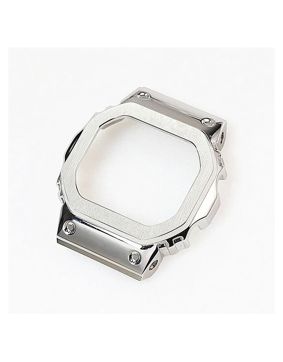 Tiera Casio DW5600 steel bezel silver