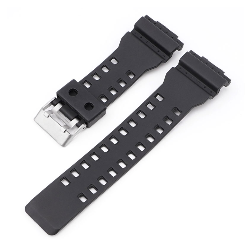 Tiera Casio GA-100/110/120/140/150/200/300/400/700/710/900 -series watch strap black