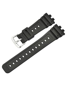 Tiera Casio GMW-B5000 watch strap black + silver buckle