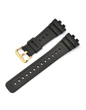 Tiera Casio GMW-B5000 watch strap black + gold buckle