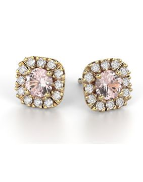 Festive Josefiina morganite diamond earrings 631-084M-KK