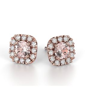 Festive Josefiina morganite diamond earrings 631-084M-PK