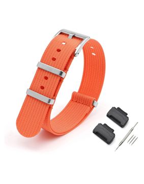 Tiera Casio GW-M5610 / GW-6900 / G-5600 -series nylon watch strap orange