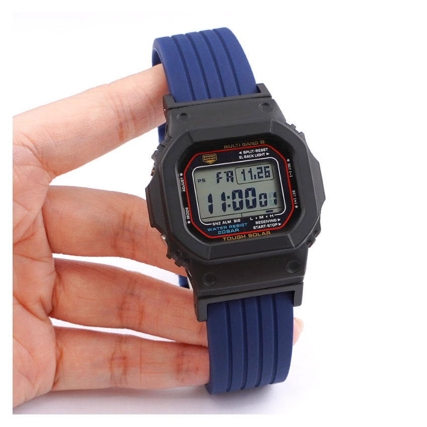 Tiera Casio G Shock silicone watch strap blue watchesonline