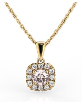 Festive Josefiina morganite diamond pendant 632-042M-KK