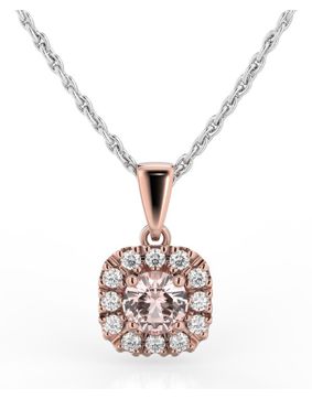 Festive Josefiina morganite diamond pendant 632-042M-PK