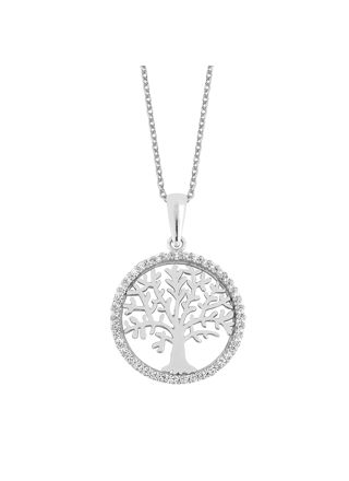 Lykken Symbols Tree of Life silver necklace