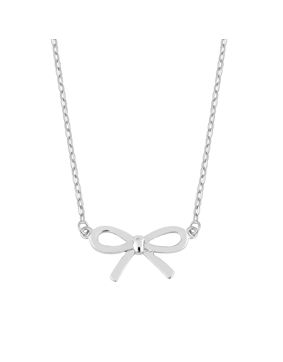 Lykken Symbols rosett silver necklace