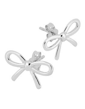 Lykken Symbols silver rosett örhängen