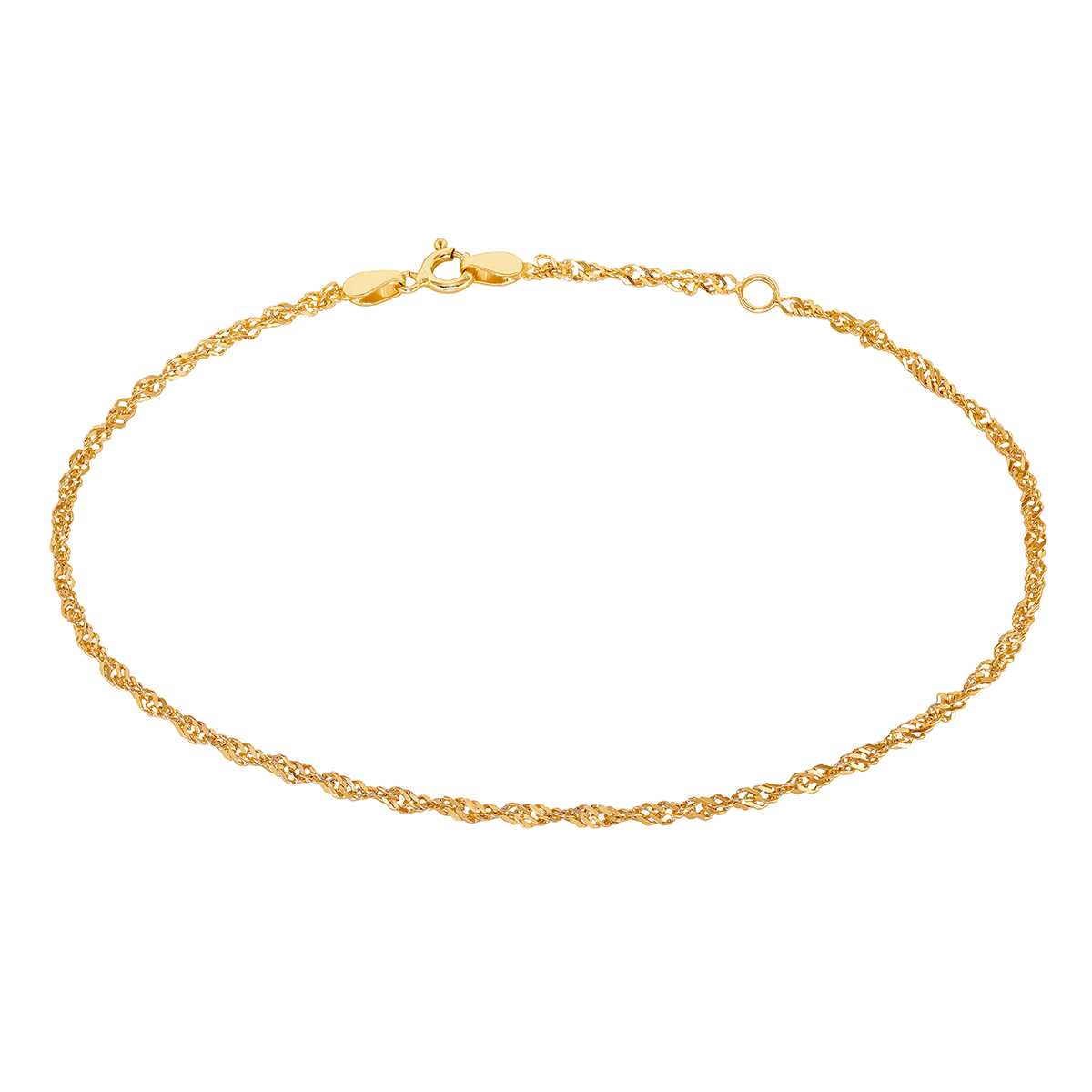 Lykka Casuals goldplated singapore anklet 