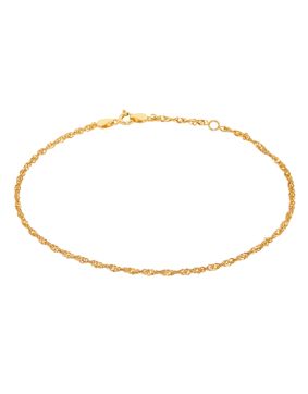Lykken Casuals goldplated singapore anklet