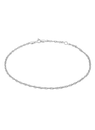 Lykka Casuals silver singapore anklet