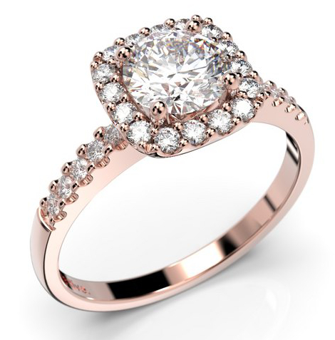 Festive Joanna halo-diamond ring 637-096-PK