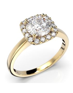 Festive Jennifer halo-diamond ring 638-116-KK