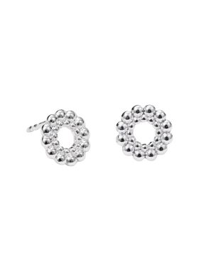 Kalevala Circle of Light stud earrings silver 2669482T